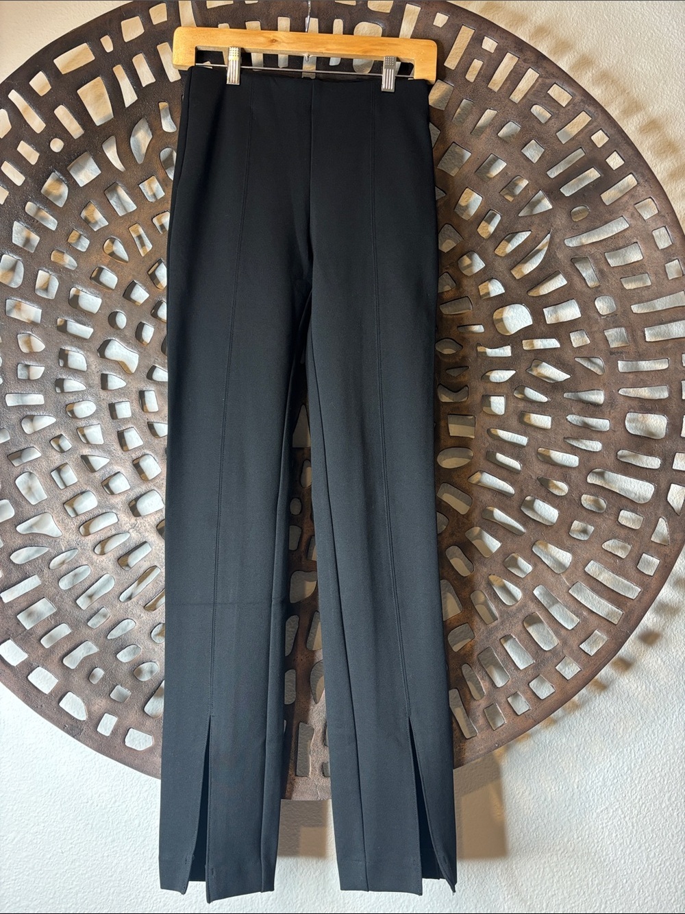 🖤 Gap Black Split Hem Dress Pants Women’s XS Stretch Pull On Athleisure 🖤